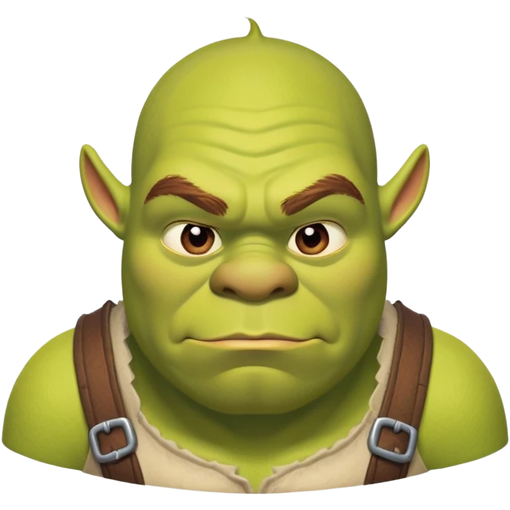 Озабоченный и возбужденный шрек играет в MLBB emoji