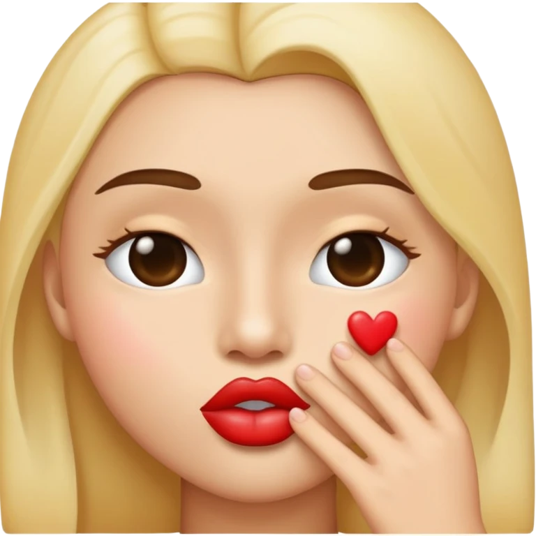 Emoje de beijo no rosto emoji