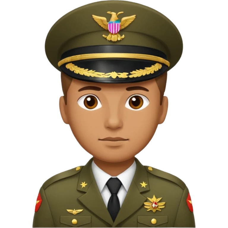 Quiero un 👮🏻‍♂️ pero uniformado de militar emoji