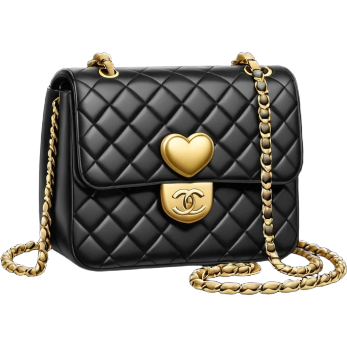 chanel heart bag emoji