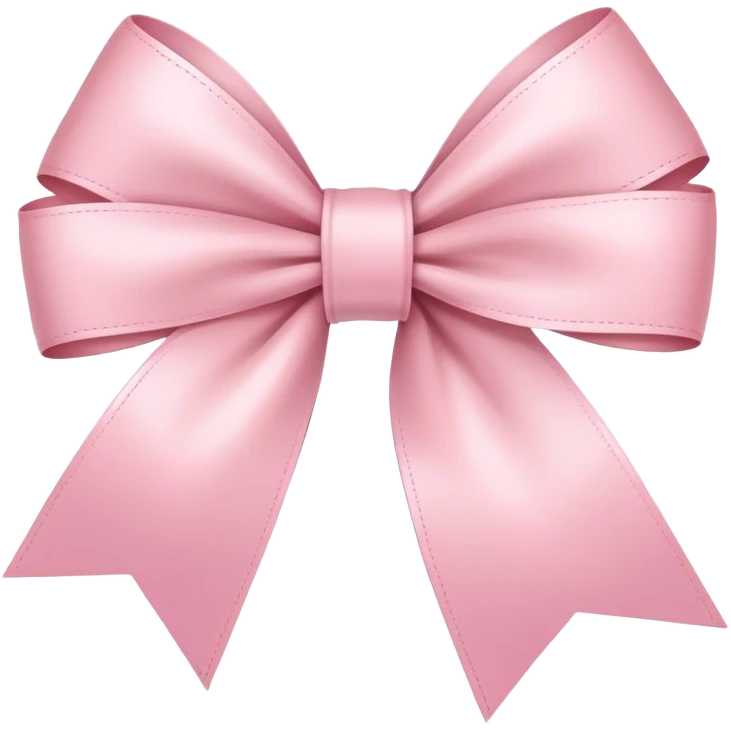 light pink ribbon bow emoji