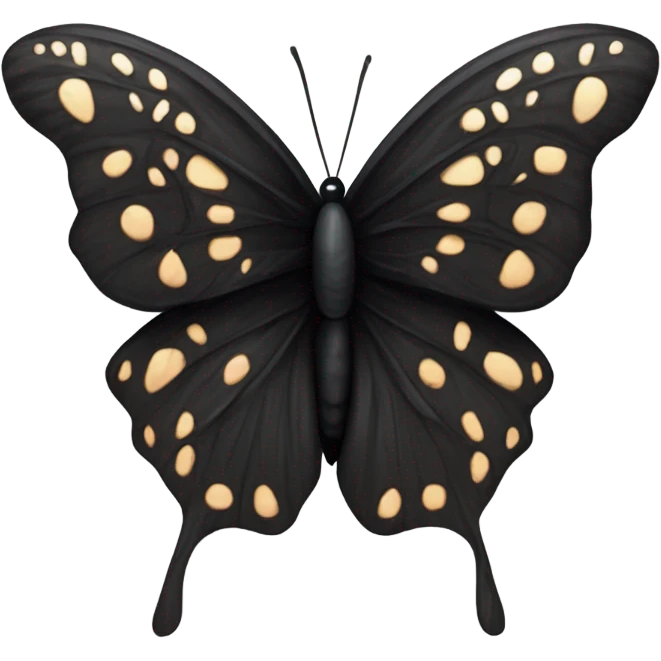 all Black butterfly  emoji