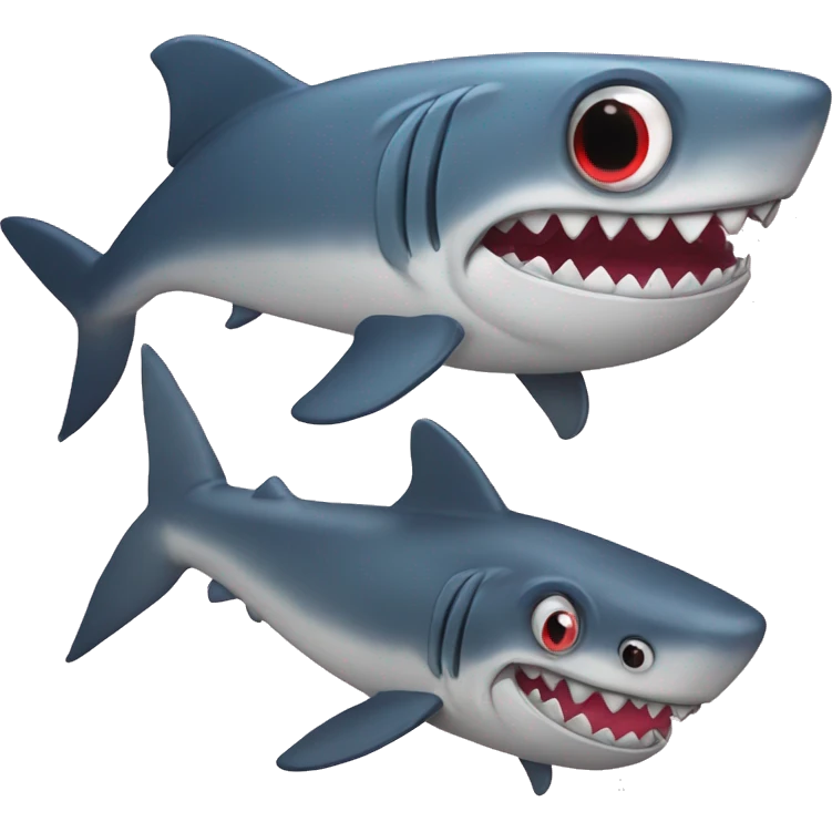 Tiburón con ojos de corazón  emoji