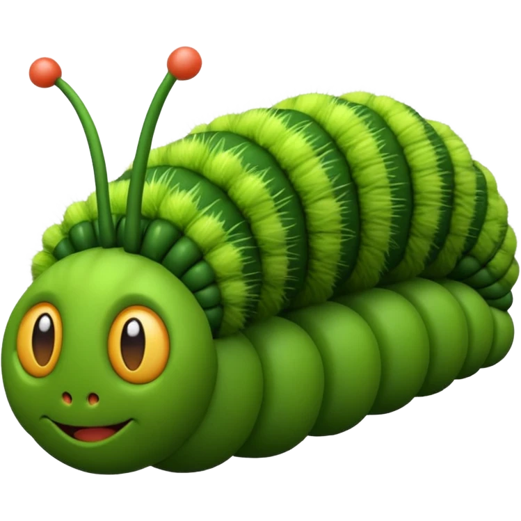 3d Caterpillar emoji