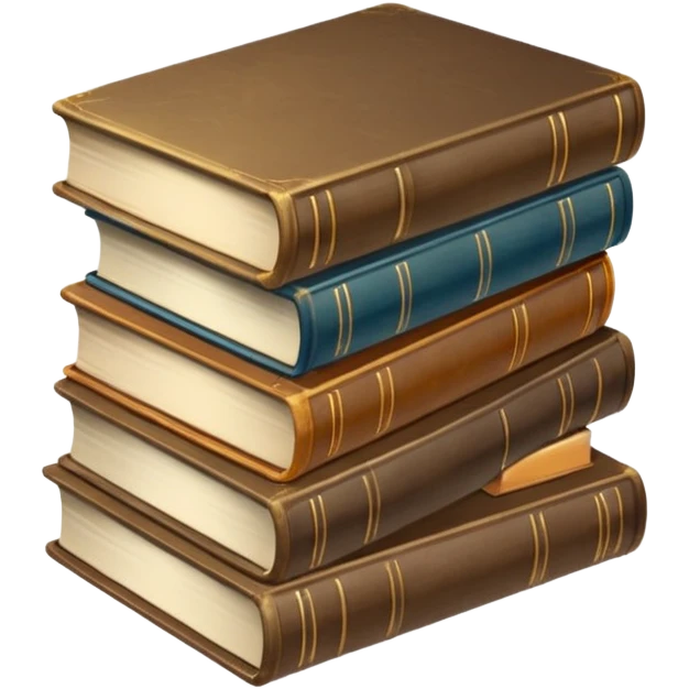 neutral stack of books emoji