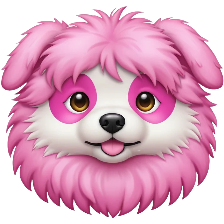 Pink dog  emoji