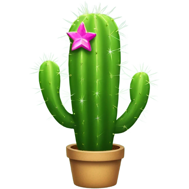 Sparkle cactus emoji