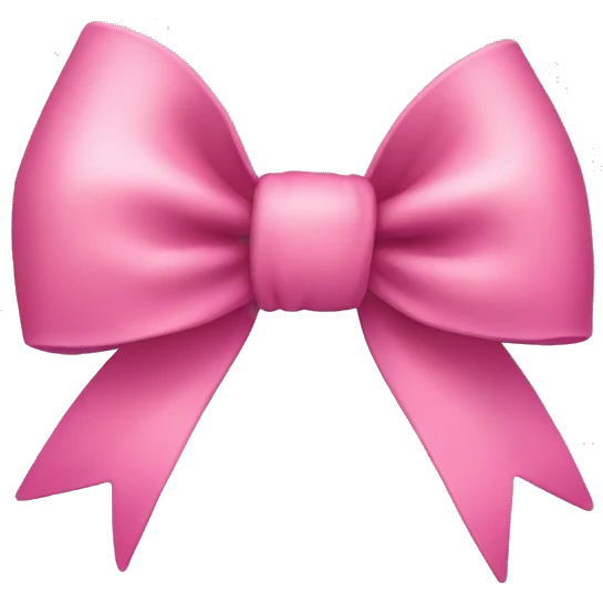 cute coquette bow emoji