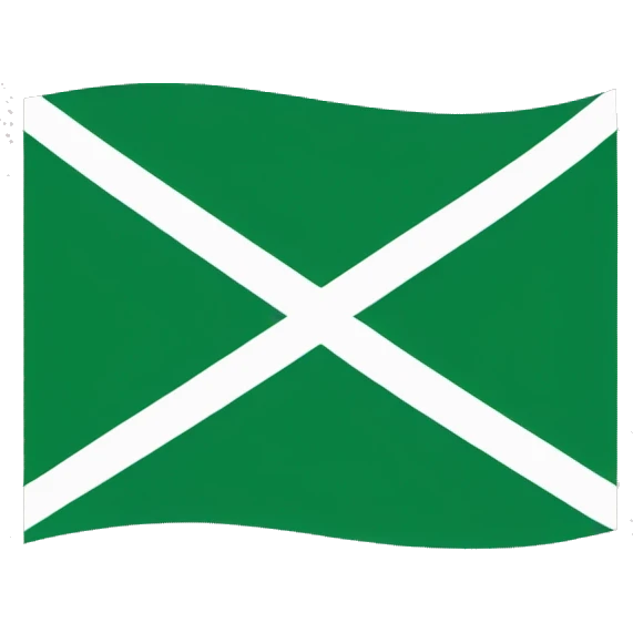 Devon flag (green flag with white plus) emoji