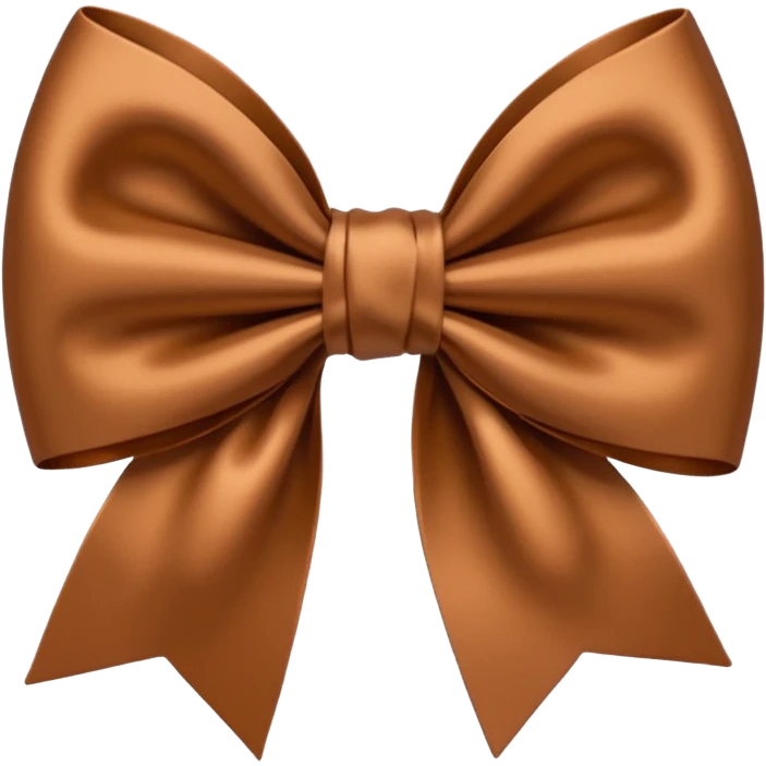 Brown bow emoji