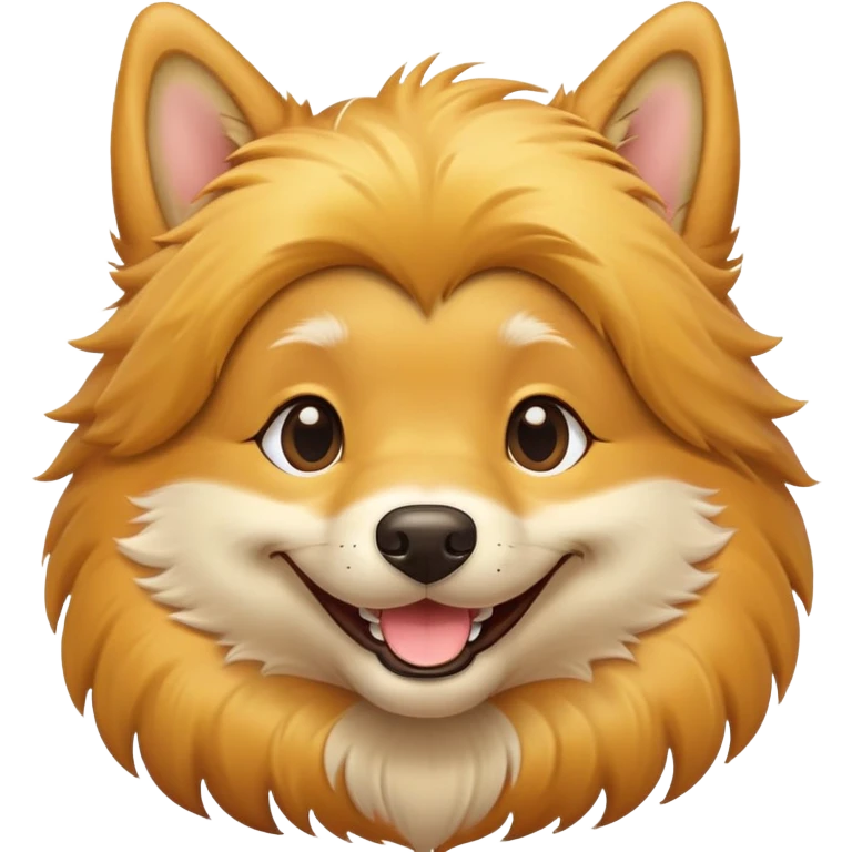 Dog with smile emoji