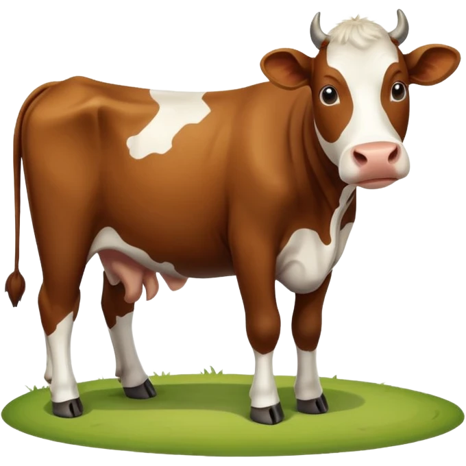 High resolution of A cow emoji