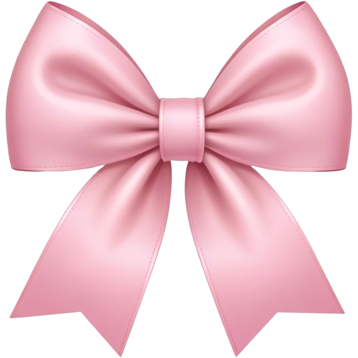 light pink ribbon bow emoji