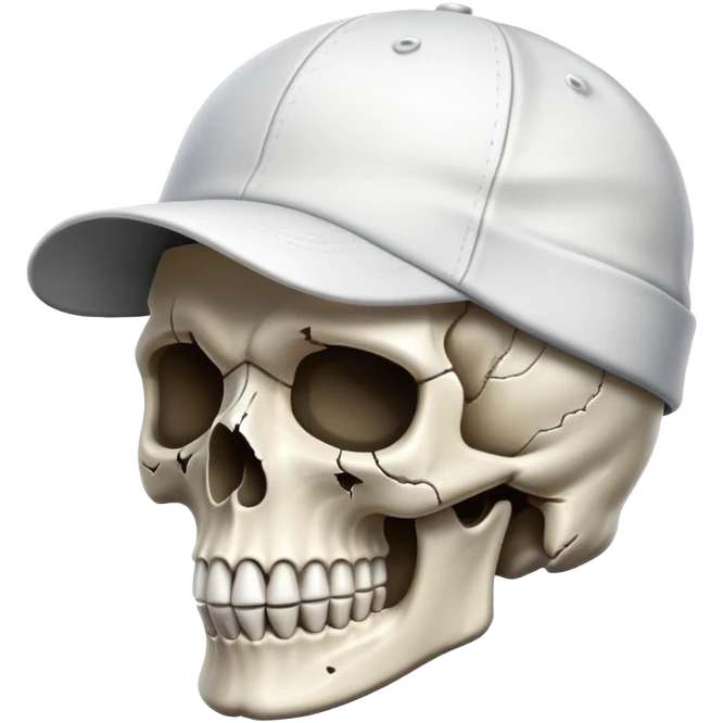 skull head with cap emoji