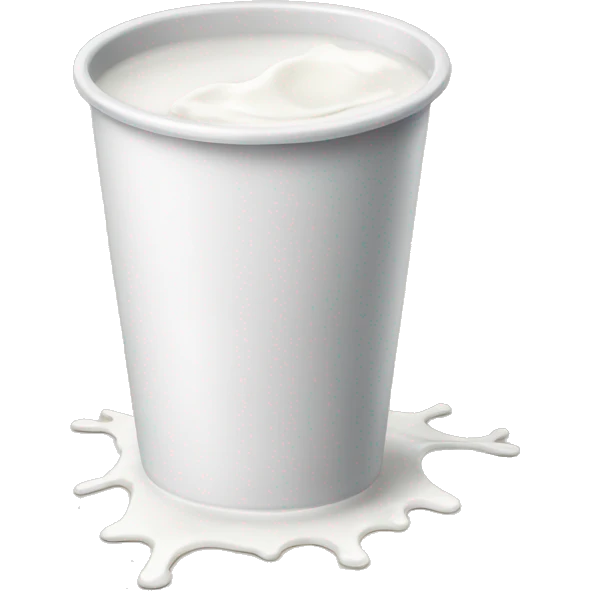 Spilled milk cup emoji