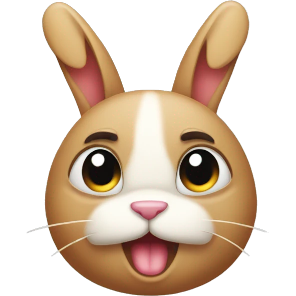 bunny unhappy emoji