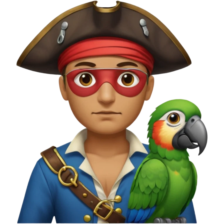 pirate and parrot emoji