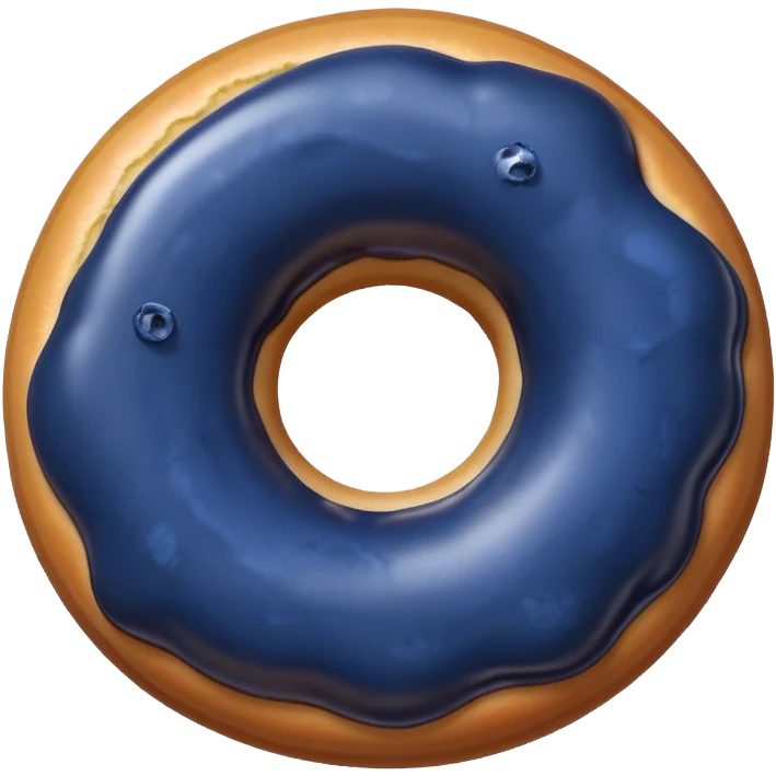 Blueberry donut emoji