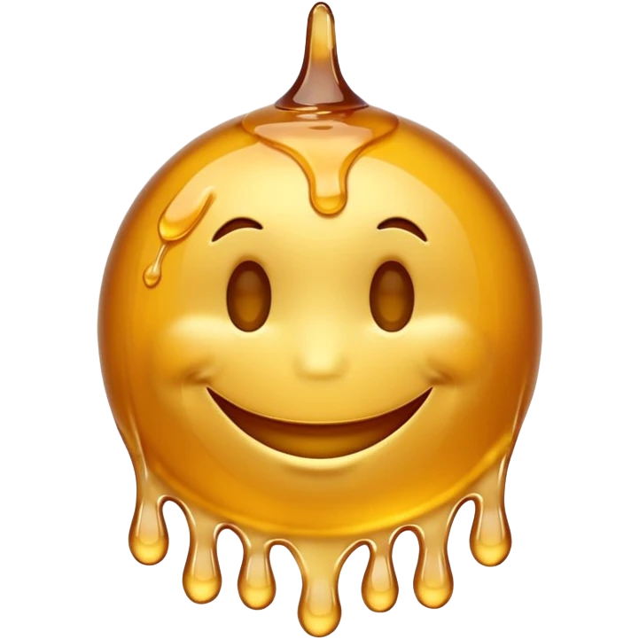 Smiley with honey  emoji