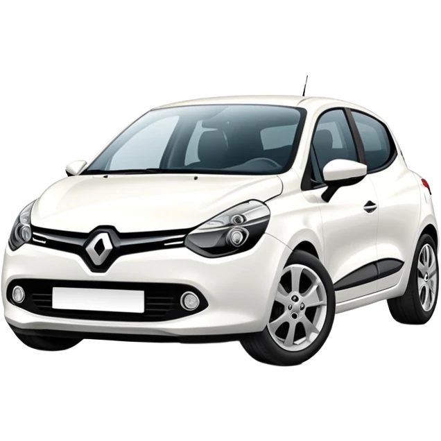 Clio 4 blanche  emoji