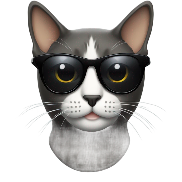 a cat in black sunglasses emoji