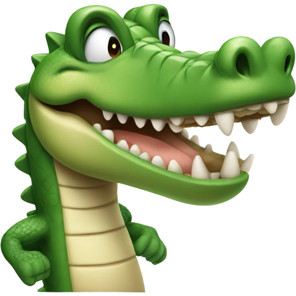 Crocodile doing thumbs up emoji