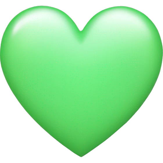 Light green heart emoji