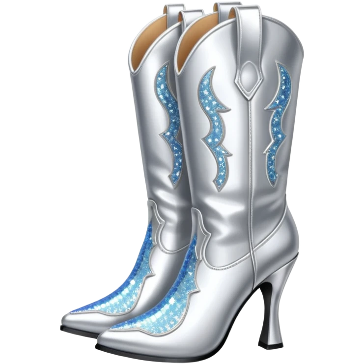 Disco cowgirl boots emoji