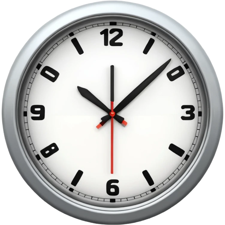 analog clock emoji