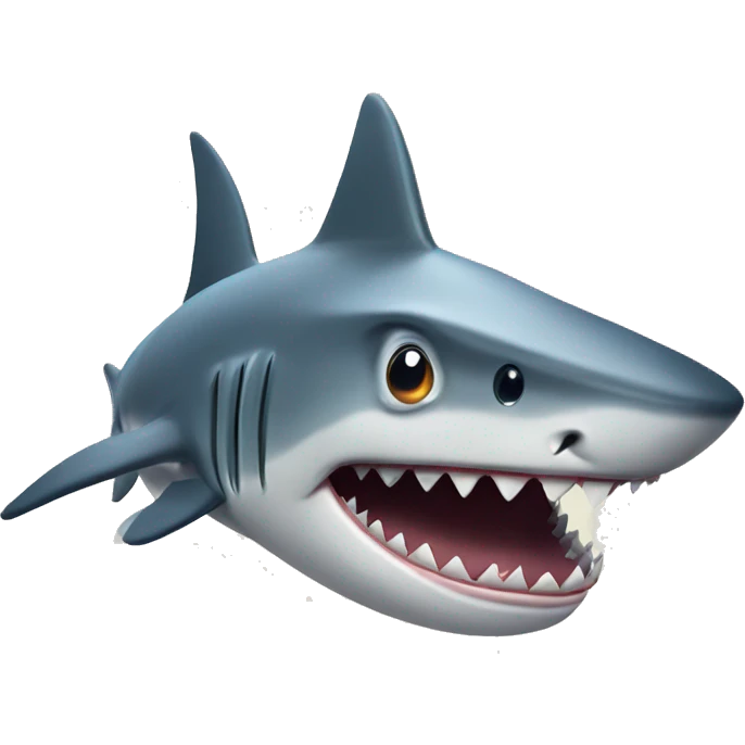 shark with a blickie emoji