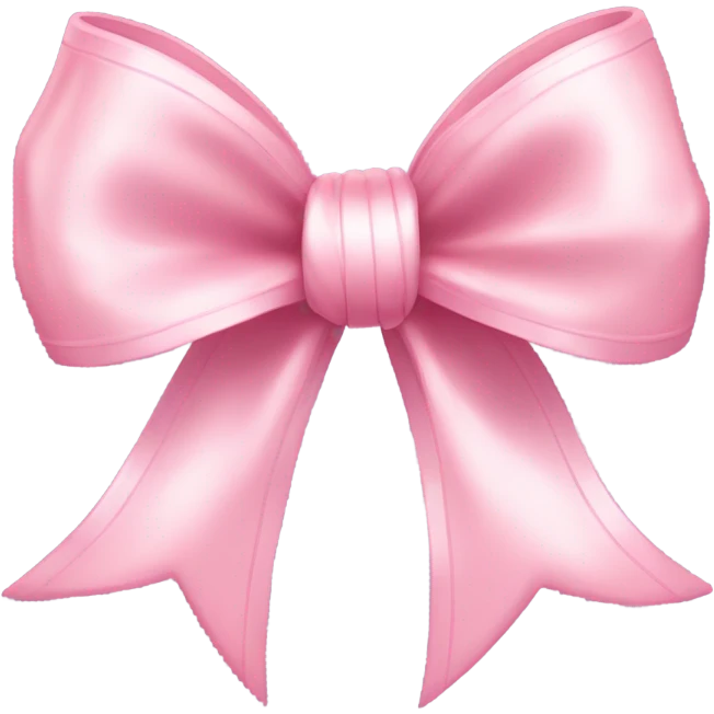 Light pink bows emoji