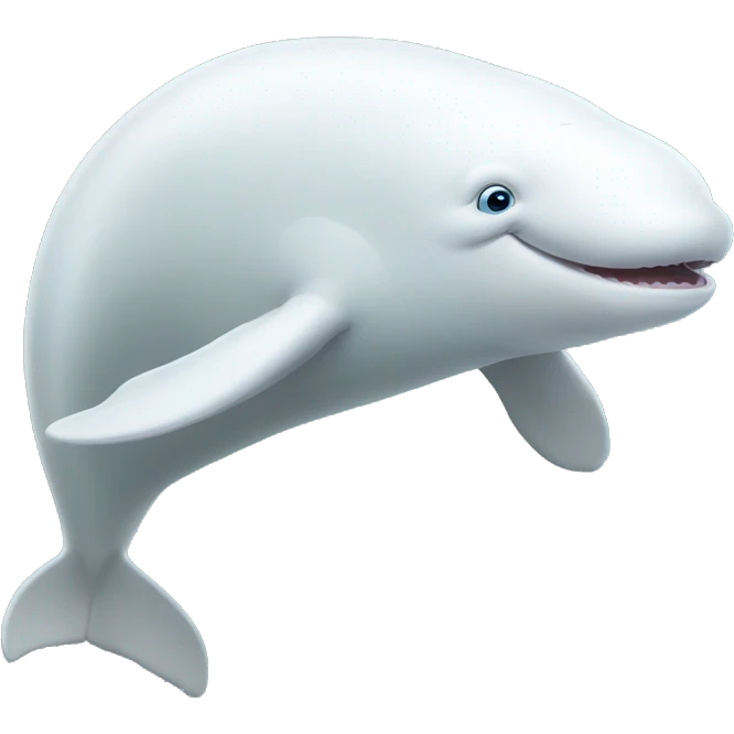 Beluga whale animated  emoji