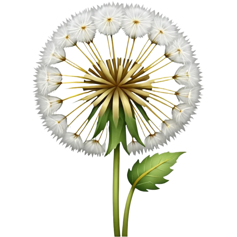 Dandelion flower emoji in white colour looks aesthetic edit better  emoji