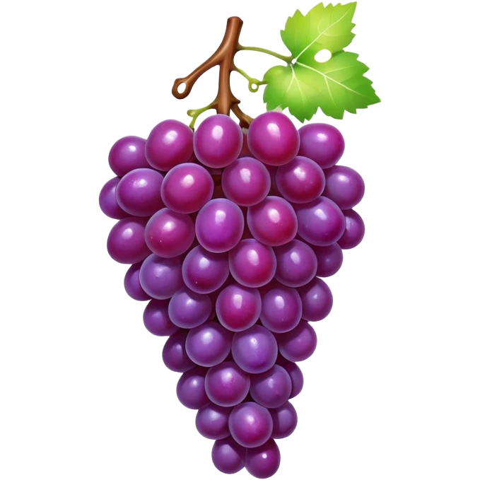 Grape covered with candy emoji