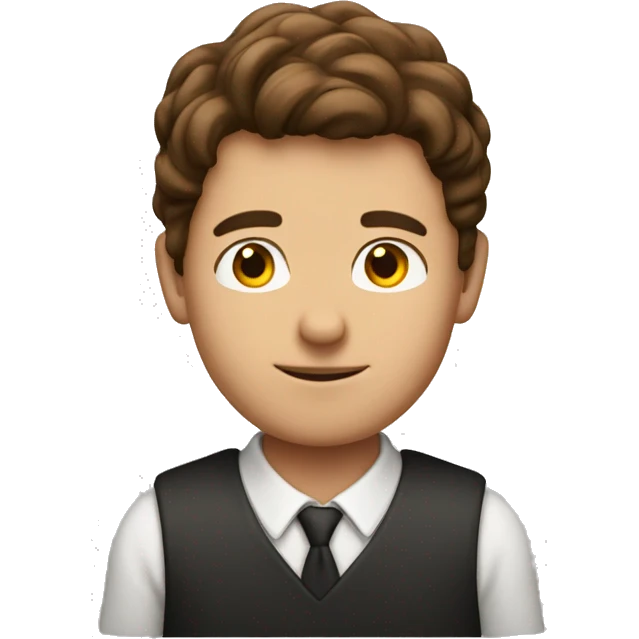 brown hair guy who's principle of school emoji