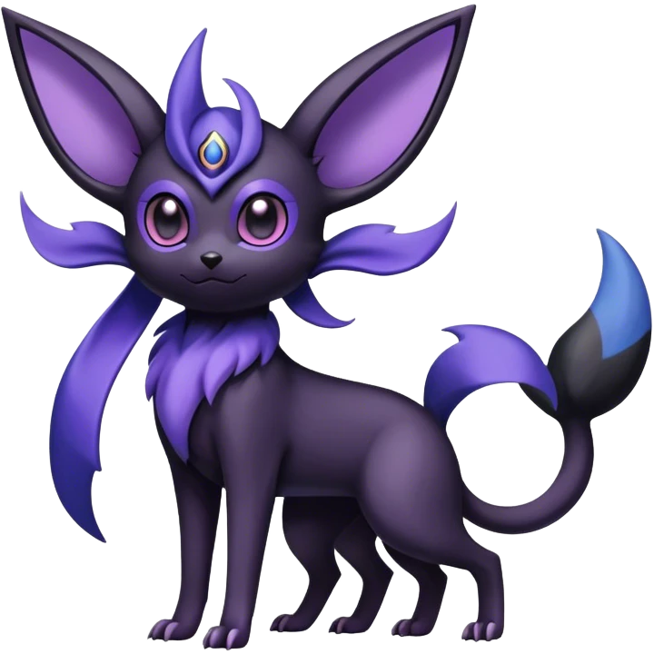 Noibat-Umbreon-Espeon-hybrid, full body emoji