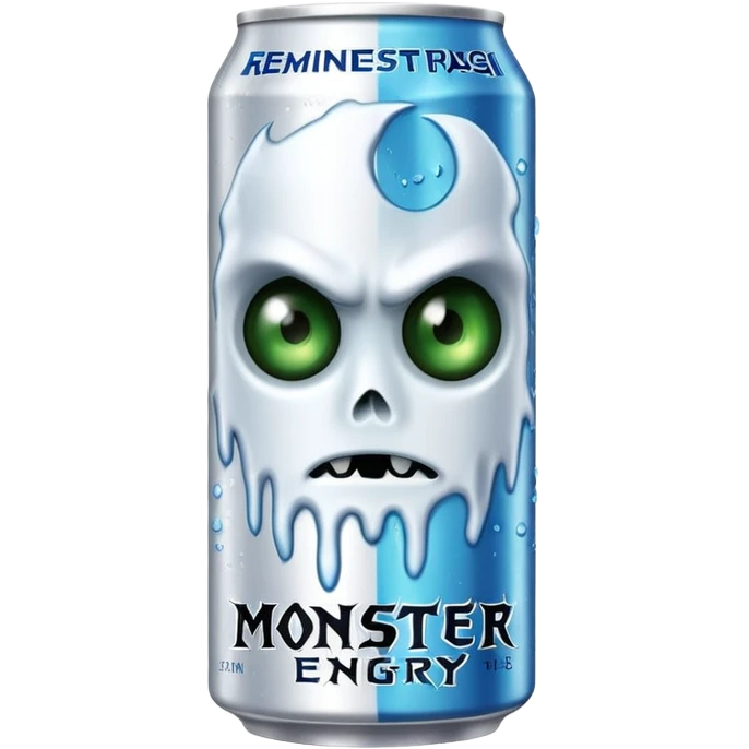 Monster branco bebida energética  emoji