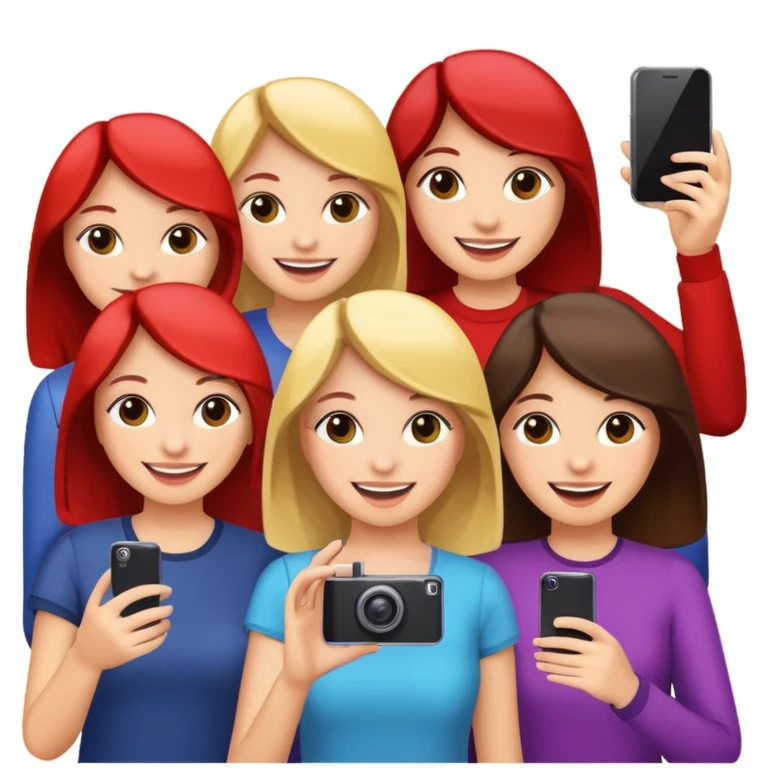 girls taking photo in club background emoji