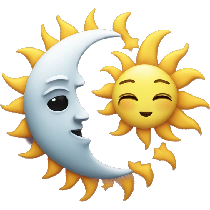 sun and moon emoji