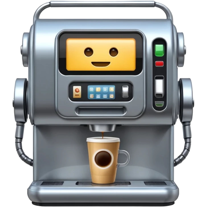 robot coffee vending machine emoji