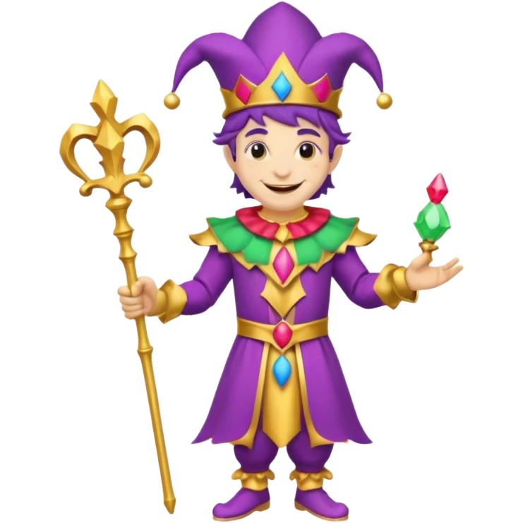 royal jester, full body emoji