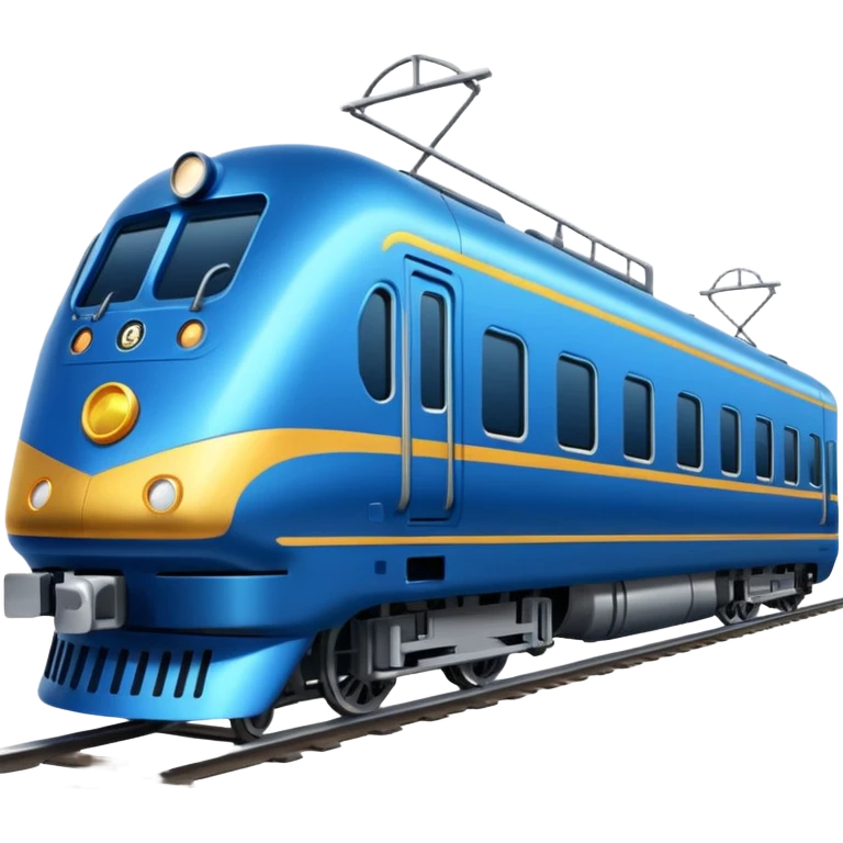 blue passenger train emoji