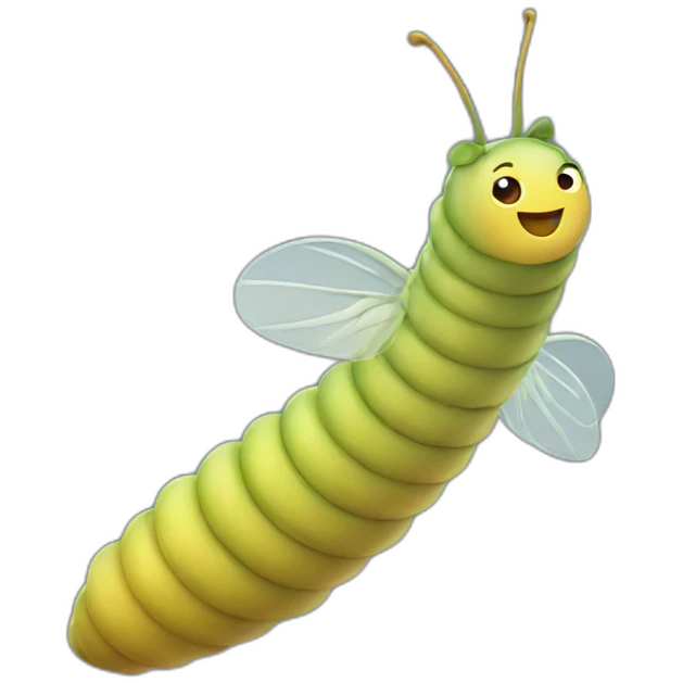 Flying larva emoji