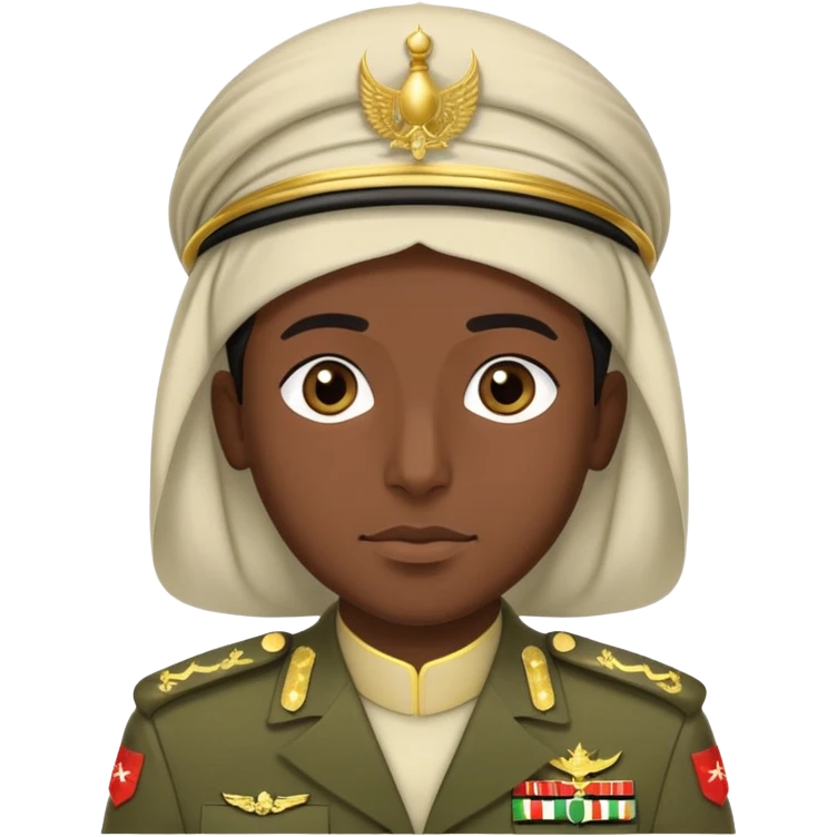 Saudi Arabian soldier in traditional military uniform emoji