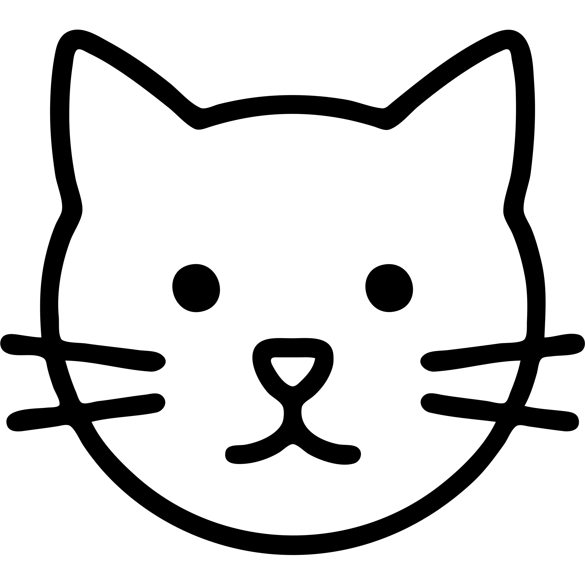 A cat face with whiskers and pointy ears emoji