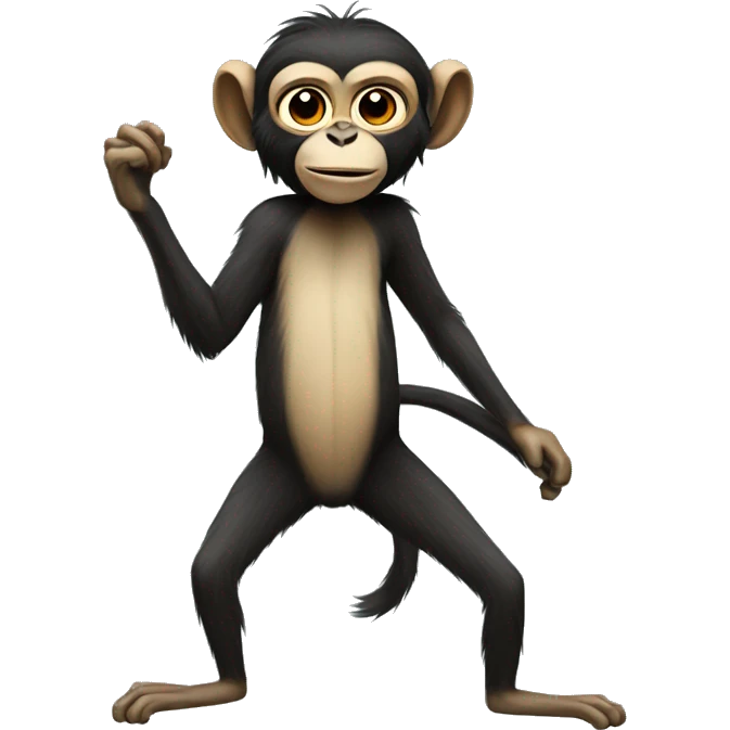 full body spider monkey emoji