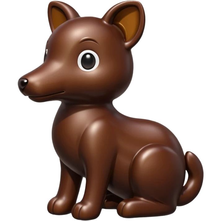 chocolate animal statue emoji