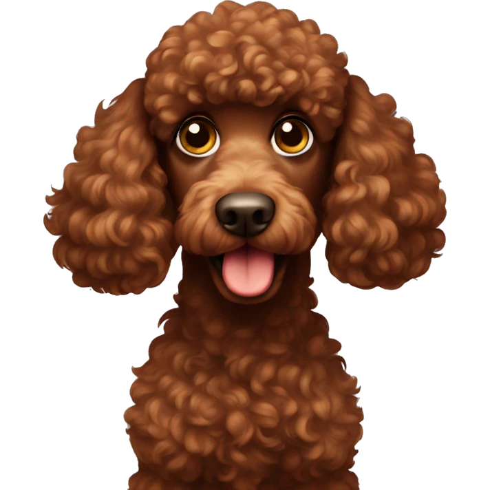 a brown poodle that poops emoji