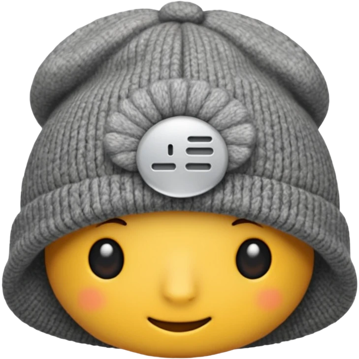 a single grey hat emoji