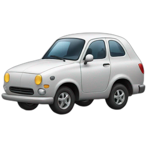 Car with legs emoji